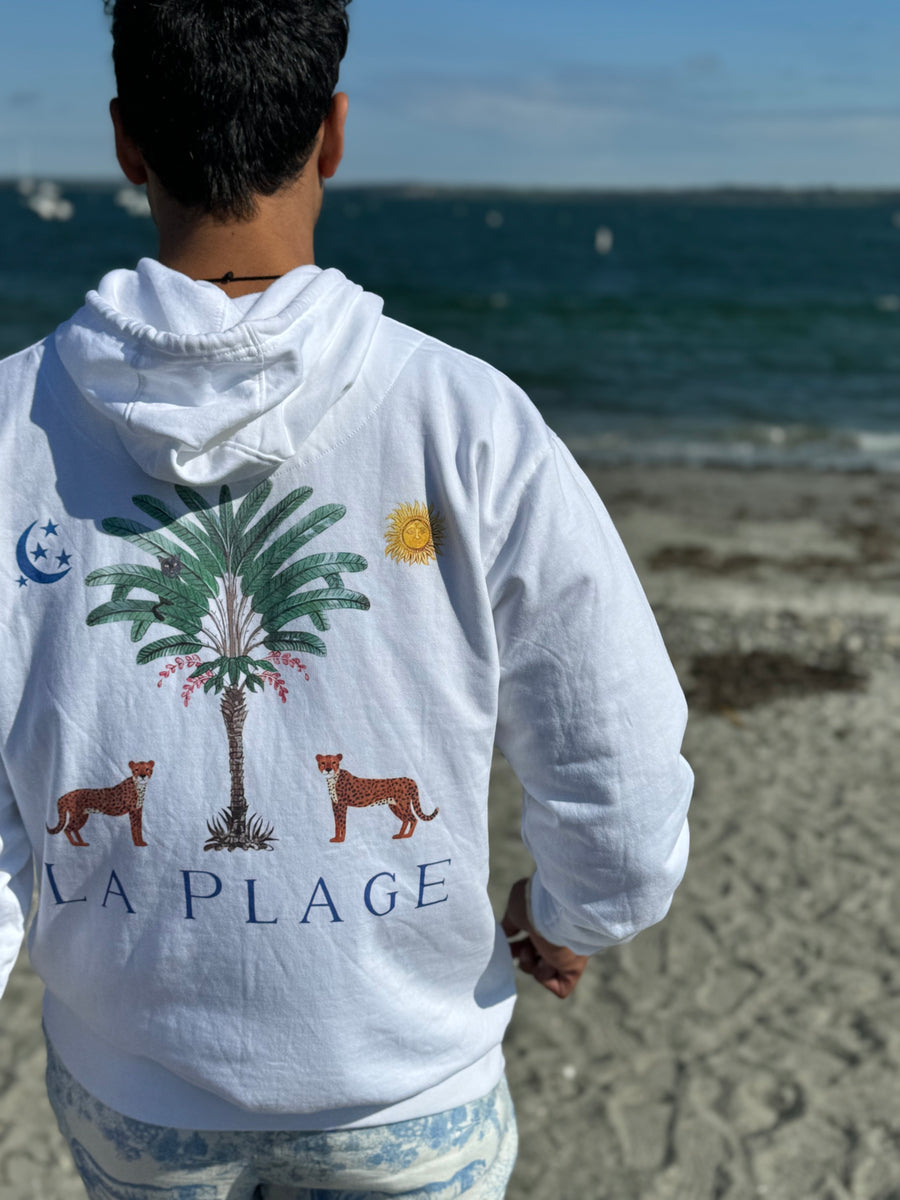 LA PLAGE Logo Hoodie Sweatshirt – La Plage LA PLAGE Logo Hoodie Sweatshirt – La Plage