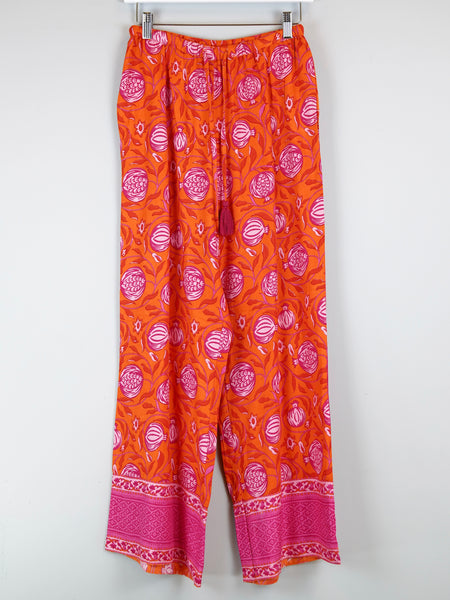 Olivia Pants- Pomegranate- Orange/Pink