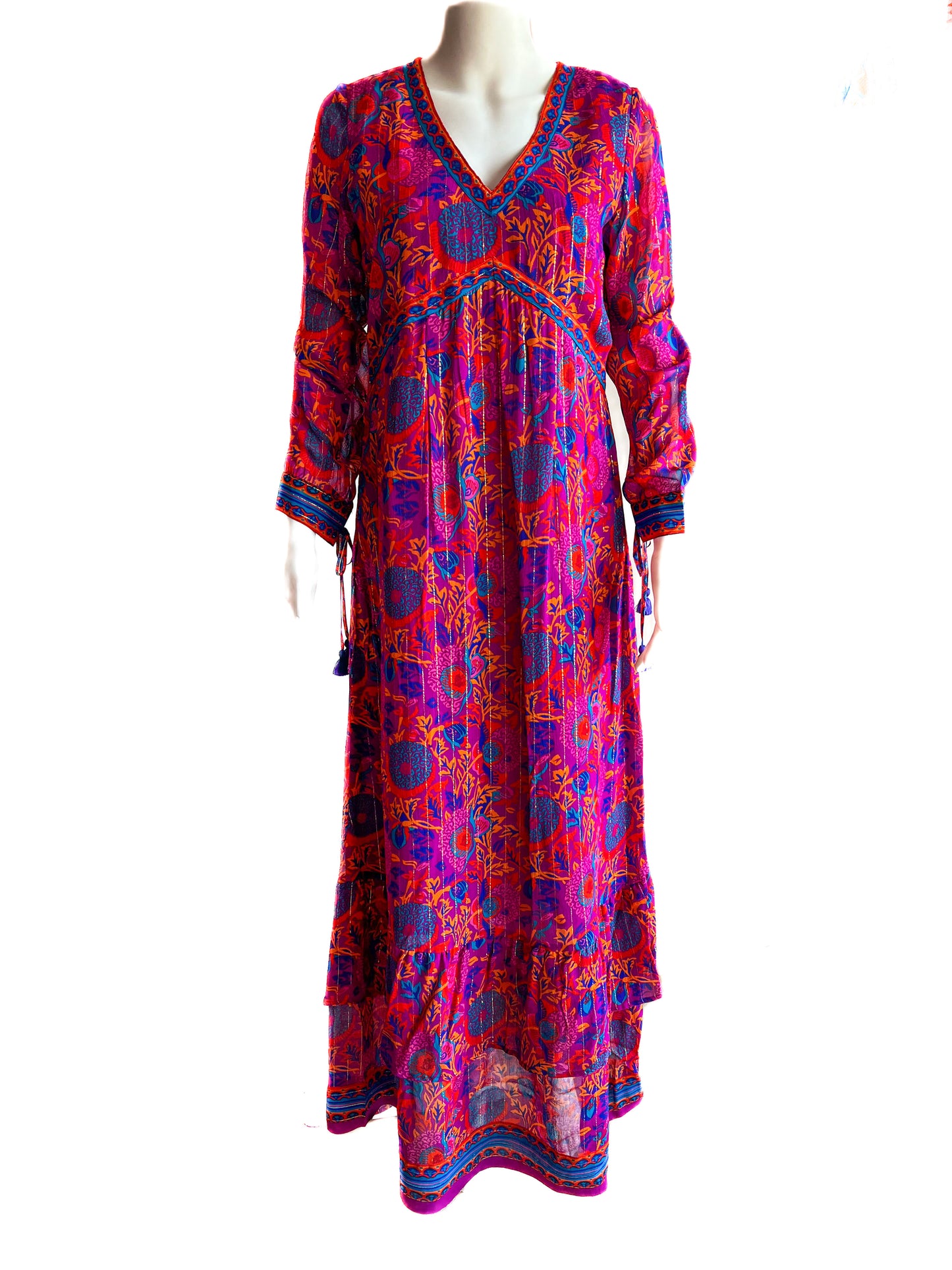 Sarah Maxi Dress - Floral Block Multi