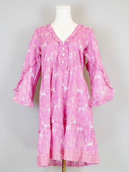 Meridian Dress in Impala Floral Pinks