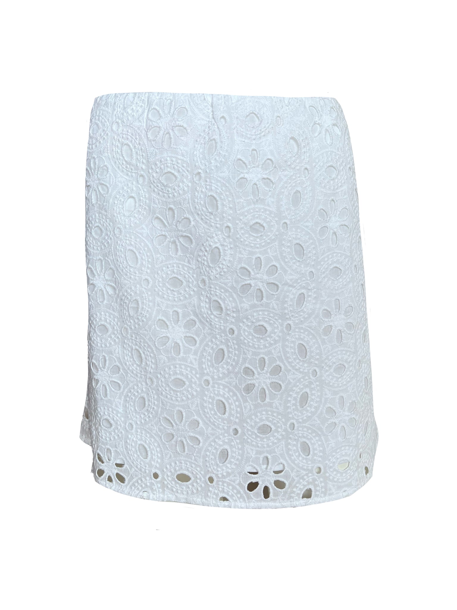 Patio Skirt - White Eyelet