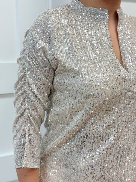 Millie Top - Silver Sequins!