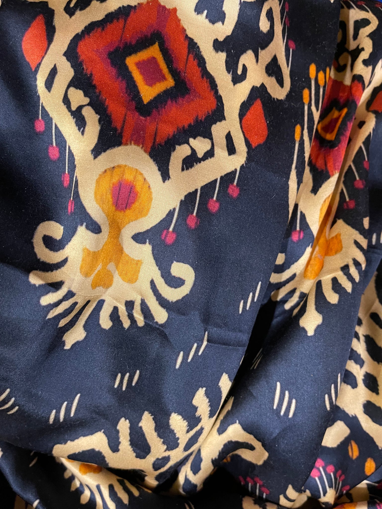 Tuesday Blouse - Ikat Navy Multi