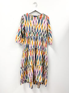 Water Mill Dress - Woven Ikat - Multi