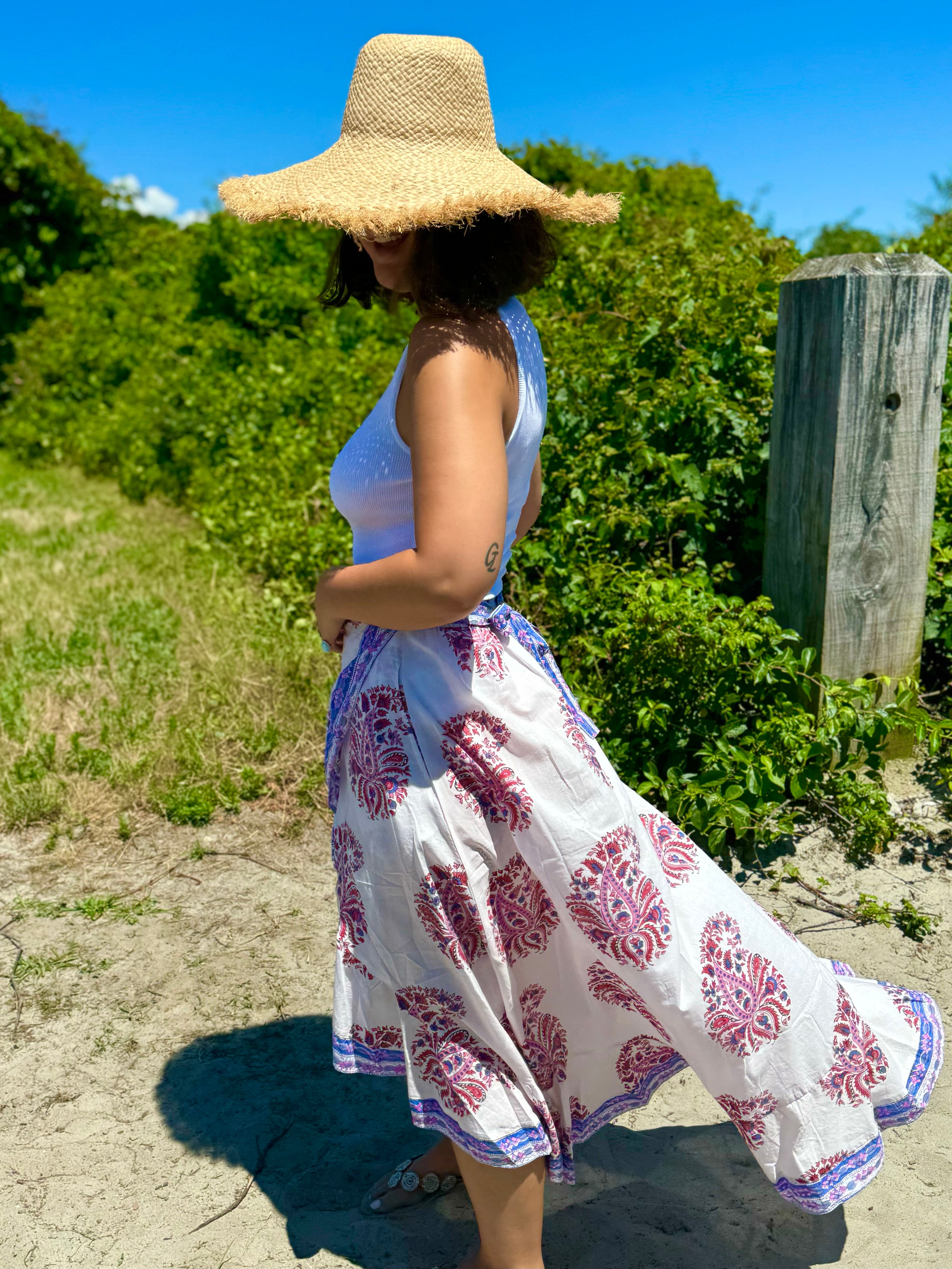 スカート plage MY unique fit SKIRT 34 cotton/ny minimal スカート（ロング・マキシ丈スカート）｜Plage