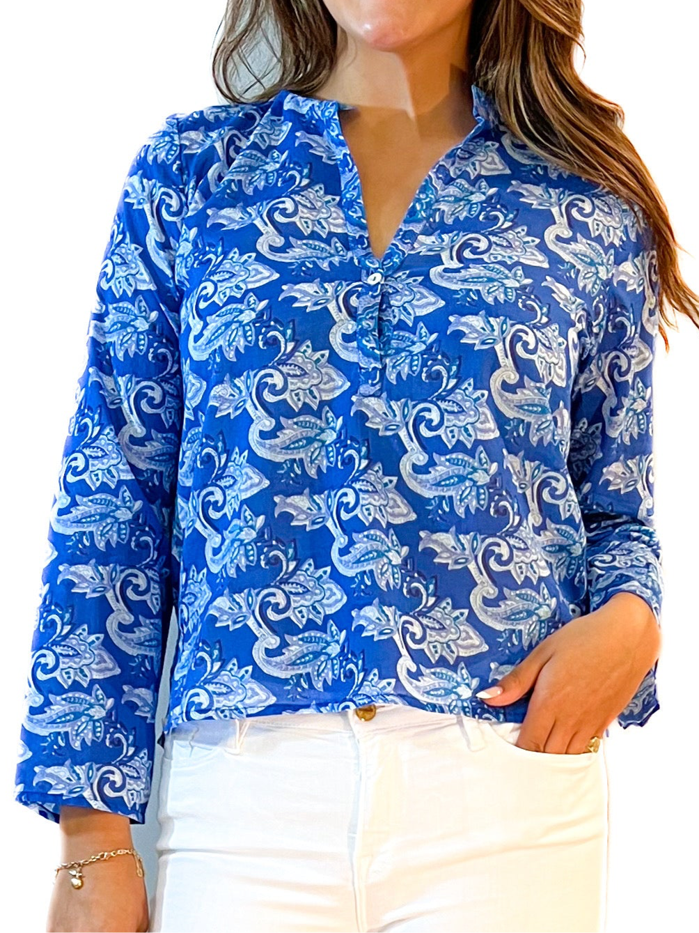 Millie Tunic Top - Samara - Blues