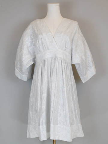 Vintage Kaftan Short- White/Silver