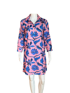 La Jolla Dress - Jungle Vines Pink and Blues