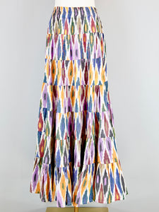 Jaipur Maxi Skirt - Woven Ikat Multi