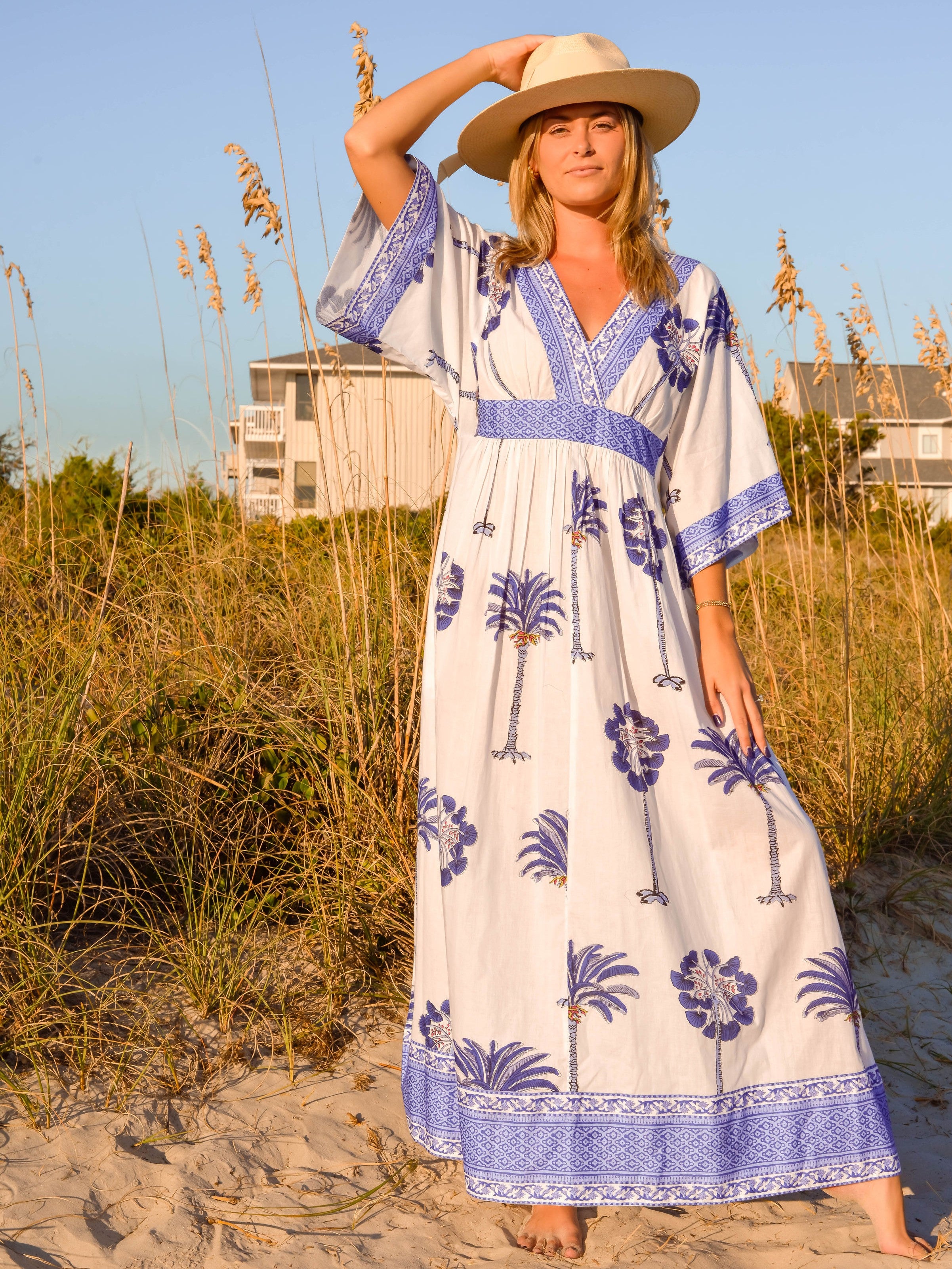 boho kaftan maxi dress Boho Kaftan Frock Dress, Loose fit maxi dress by Nuichan main image 1
