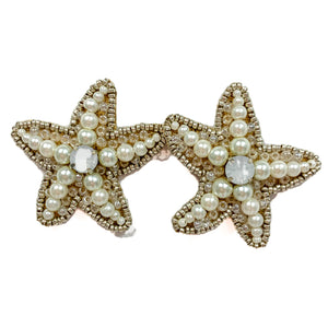 Pearl Starfish Stud Earrings