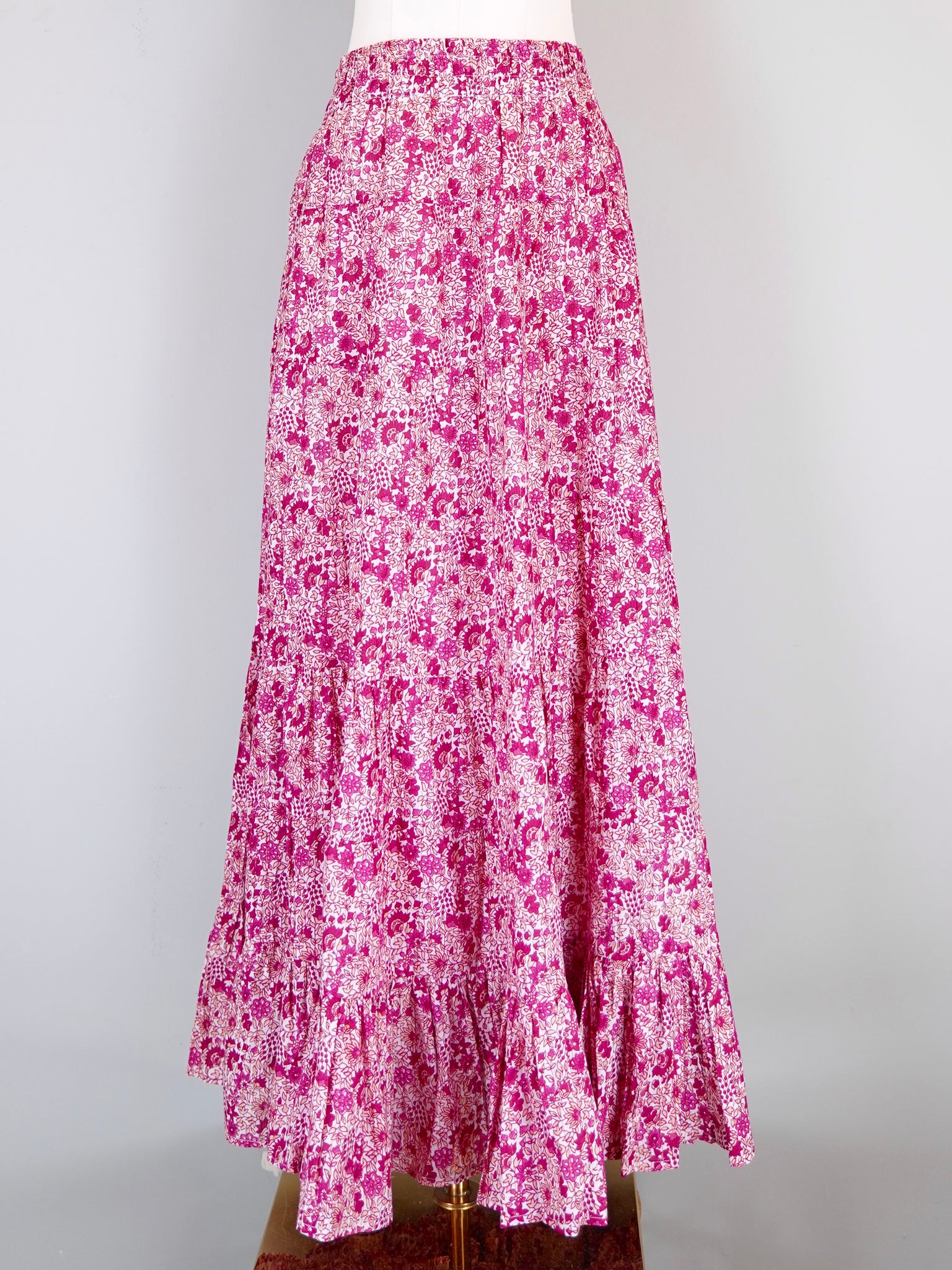 Jaipur Maxi Skirt - Mini Floral Pinks