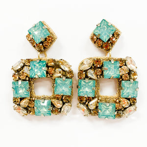 Atlantic Earrings - Aqua Blue