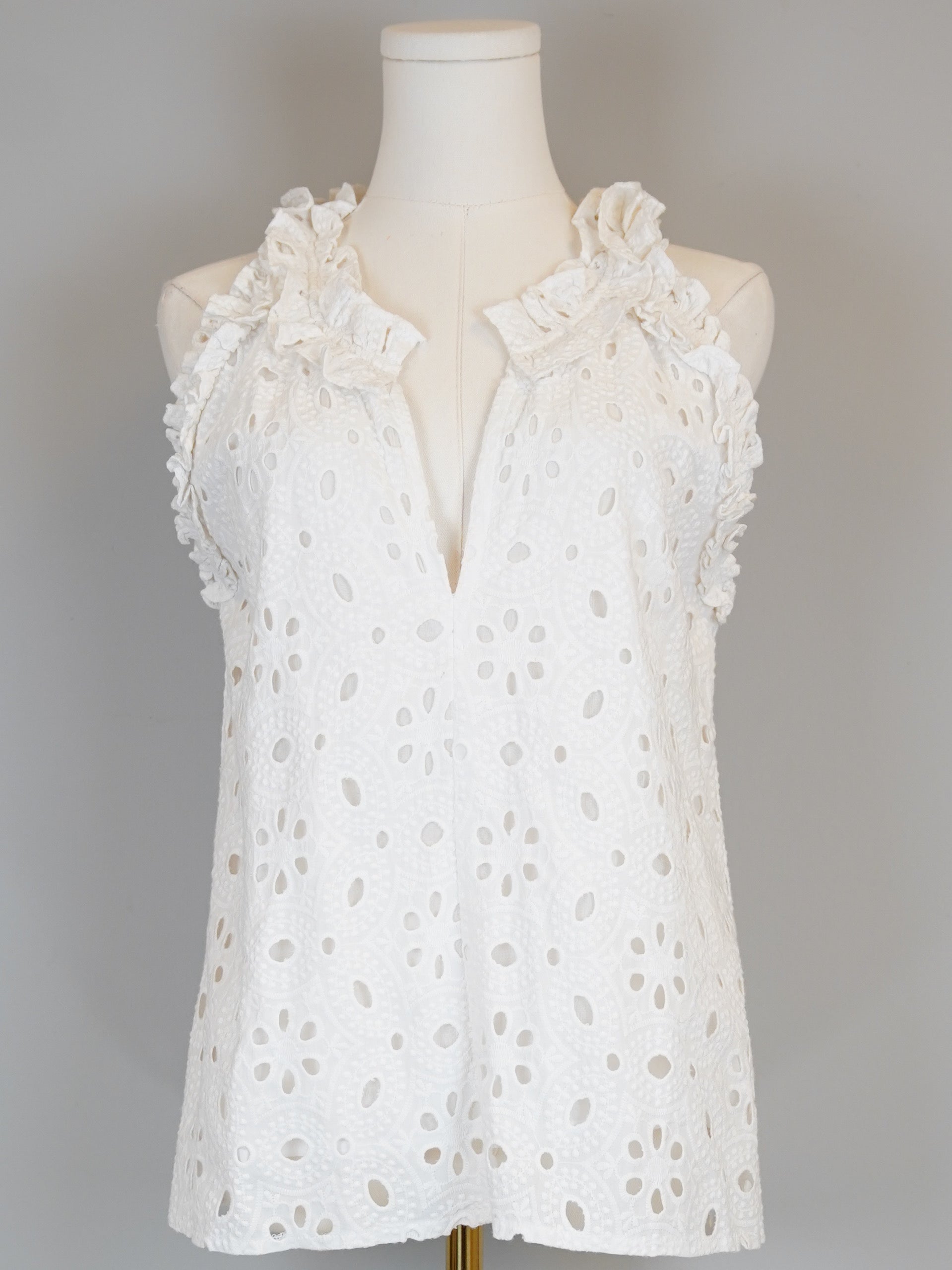 トップス Plage lacy tops Lace strap top - Dark grey