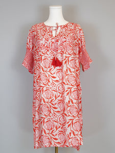 Celerie Dress- Pomegranate- Bliss/Orange