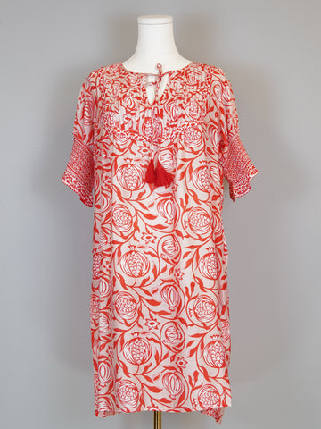 Celerie Dress- Pomegranate- Bliss/Orange