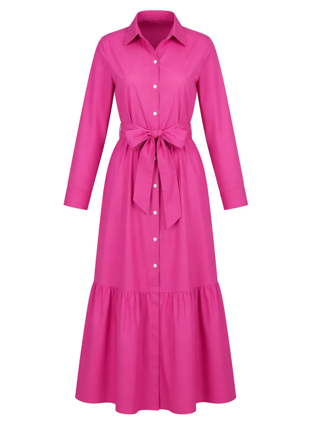 poplin maxi shirt dress Ann Marie - Solid front closure Long sleeves Size:Large 10 black lace prom dress Lana & Lina Redesign