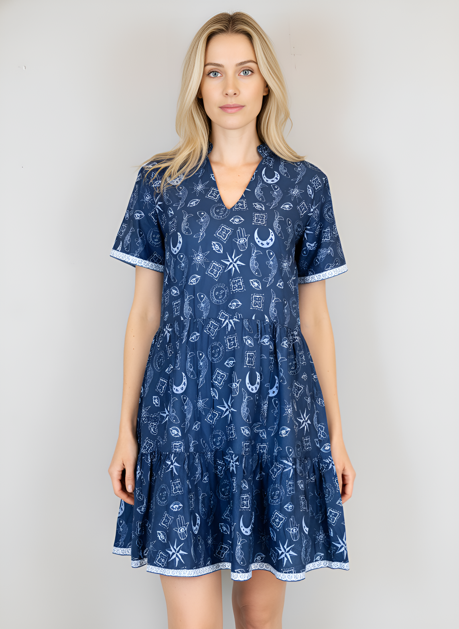 Alison Shortsleeve Dress - Mystical Navy