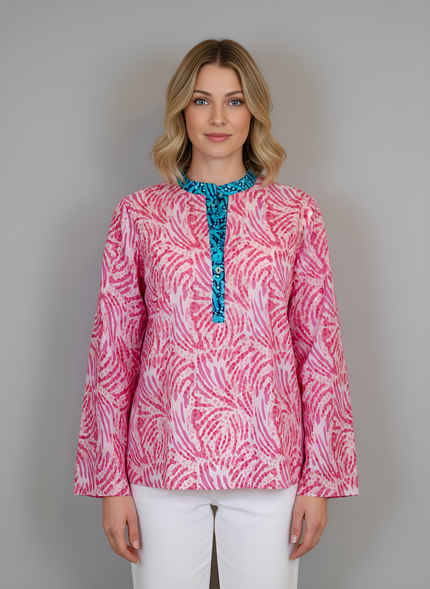 Millie Top- Jungle Dot- Pinks