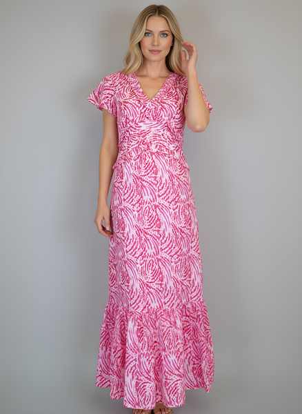 Mallory Maxi Dress - Jungle Dot - Pinks