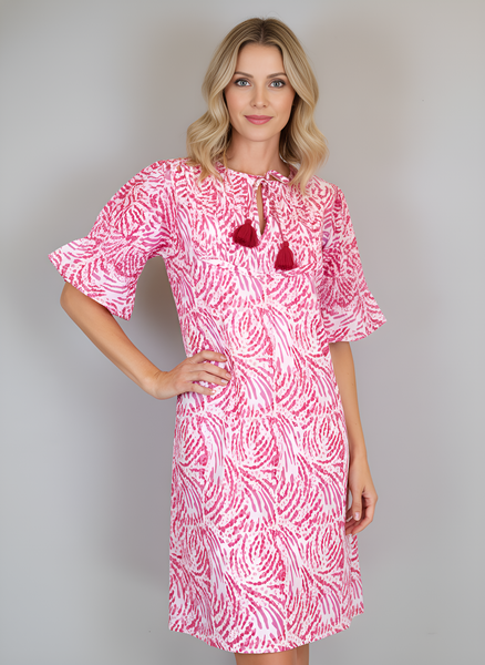 Celerie Dress - Jungle Dot - Pinks