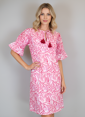 Celerie Dress - Jungle Dot - Pinks