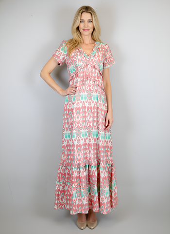 Mallory Maxi Dress - Ikat Sorbet