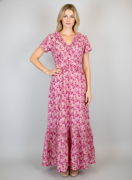 Mallory Maxi Dress - Mini Floral Pinks